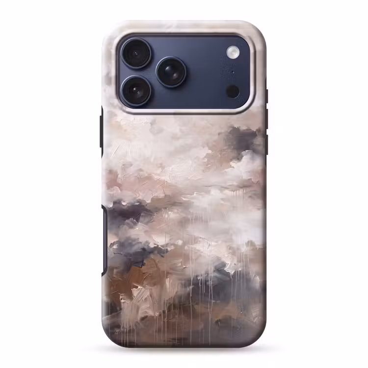 Telefoonhoesje Toughcase - Abstract - Textuur - Kunst - Modern - Beige — 1