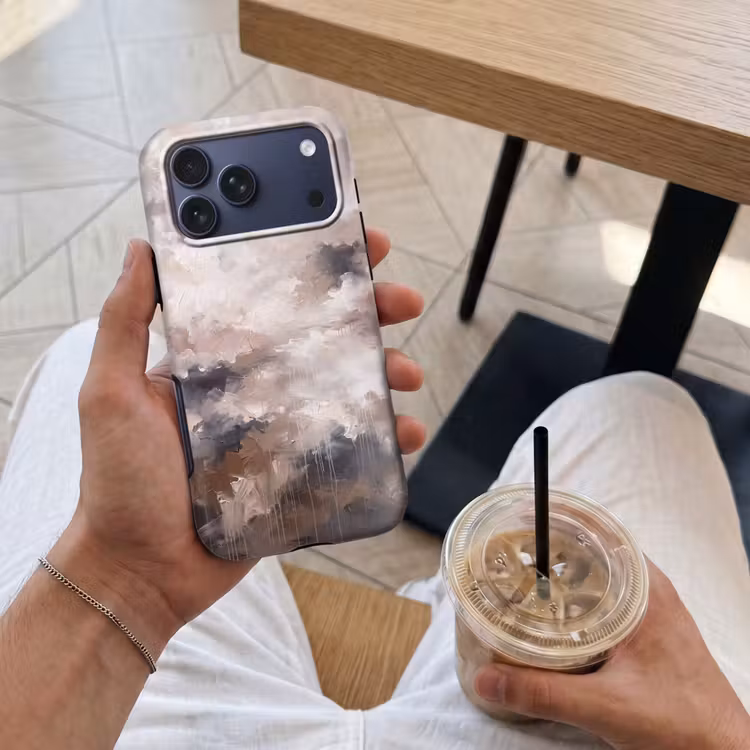 Telefoonhoesje Toughcase - Abstract - Textuur - Kunst - Modern - Beige — 4