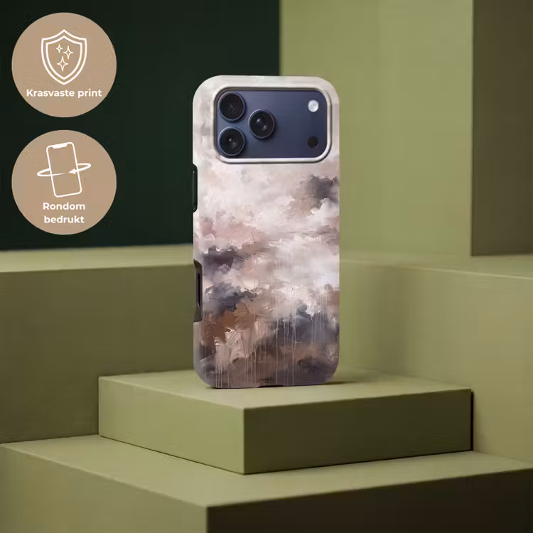 Telefoonhoesje Toughcase - Abstract - Textuur - Kunst - Modern - Beige — 7