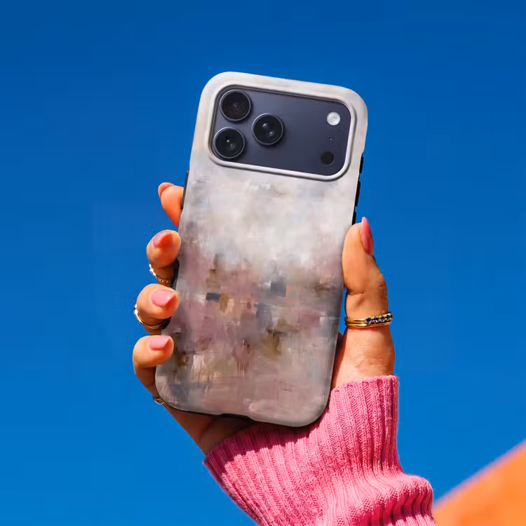 Telefoonhoesje Toughcase - Abstract - Vloeiend - Kunst - Modern - Beige — 2