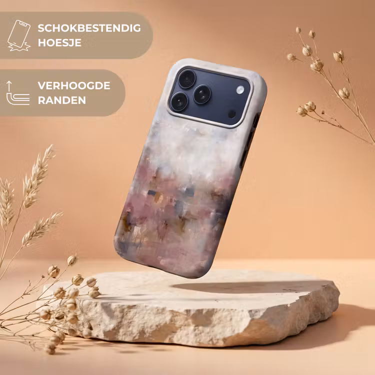 Telefoonhoesje Toughcase - Abstract - Vloeiend - Kunst - Modern - Beige — 5