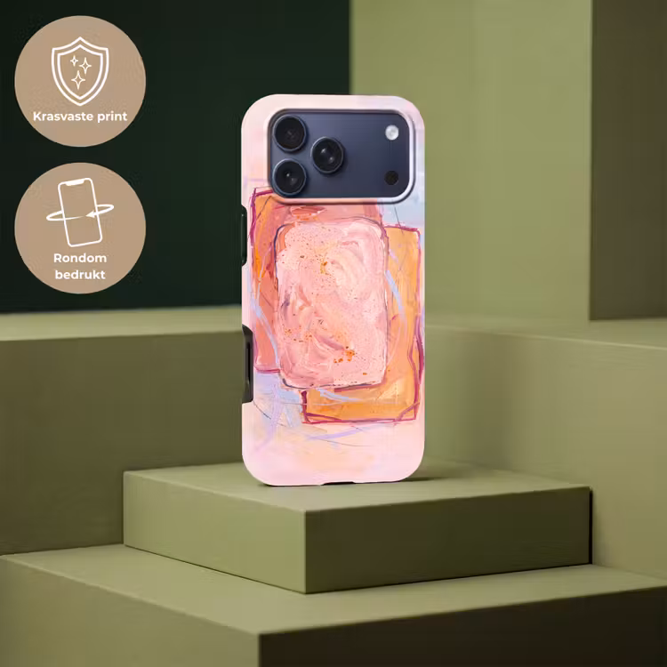 Telefoonhoesje Toughcase - Abstract - Vormen - Modern - Roze — 7