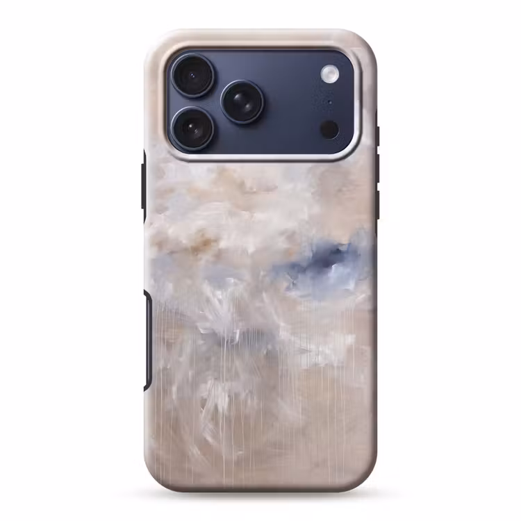 Telefoonhoesje Toughcase - Abstract - Wolken - Sfeer - Modern - Beige — 1