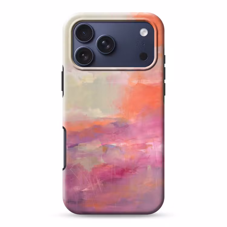 Telefoonhoesje Toughcase - Kunst - Vloeiend - Overgangen - Oranje — 1