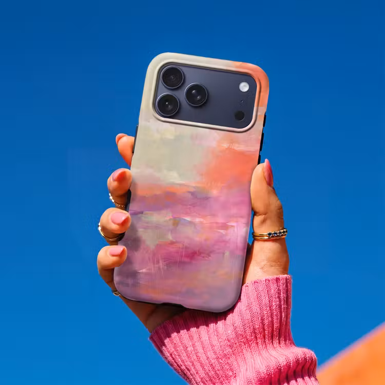 Telefoonhoesje Toughcase - Kunst - Vloeiend - Overgangen - Oranje — 2