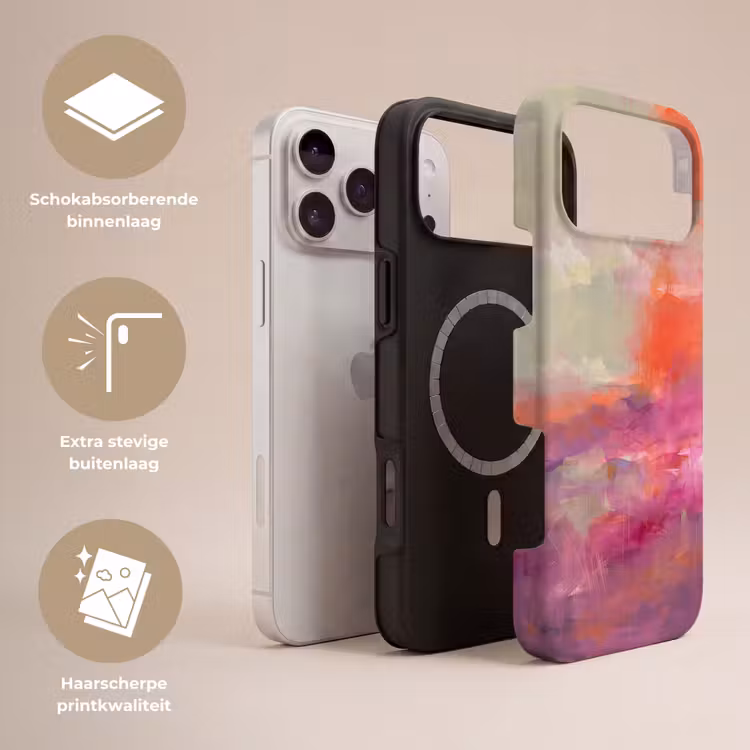 Telefoonhoesje Toughcase - Kunst - Vloeiend - Overgangen - Oranje — 3