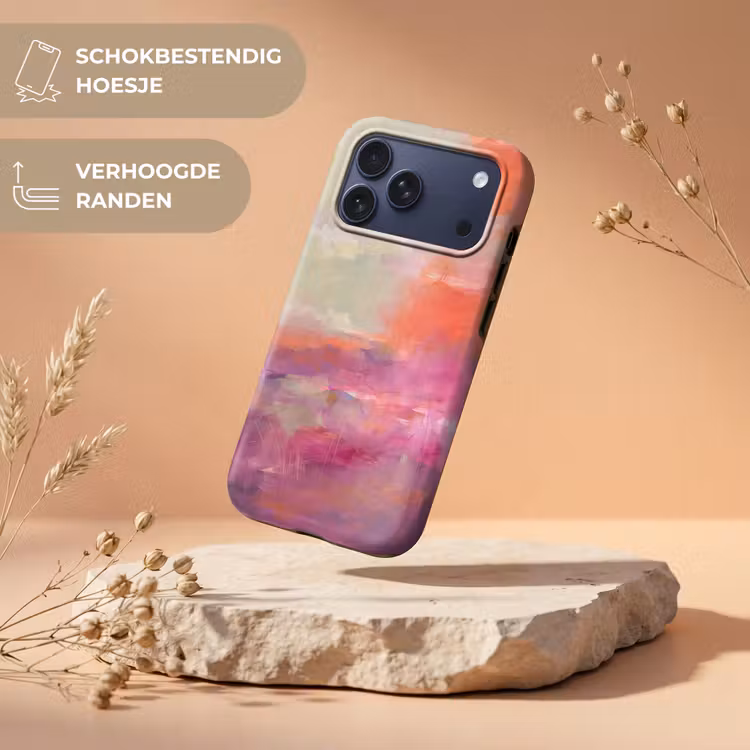 Telefoonhoesje Toughcase - Kunst - Vloeiend - Overgangen - Oranje — 5