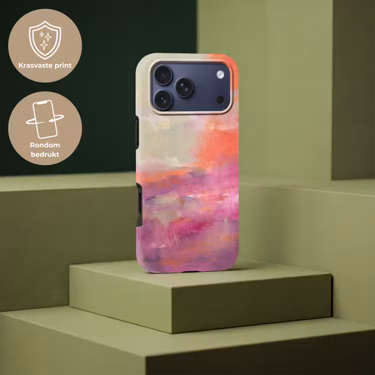 Telefoonhoesje Toughcase - Kunst - Vloeiend - Overgangen - Oranje — 7