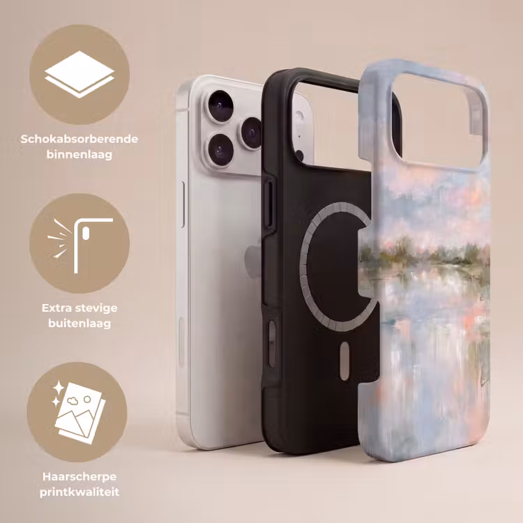 Telefoonhoesje Toughcase - Natuur - Landschap - Abstract - Water - Groen — 3