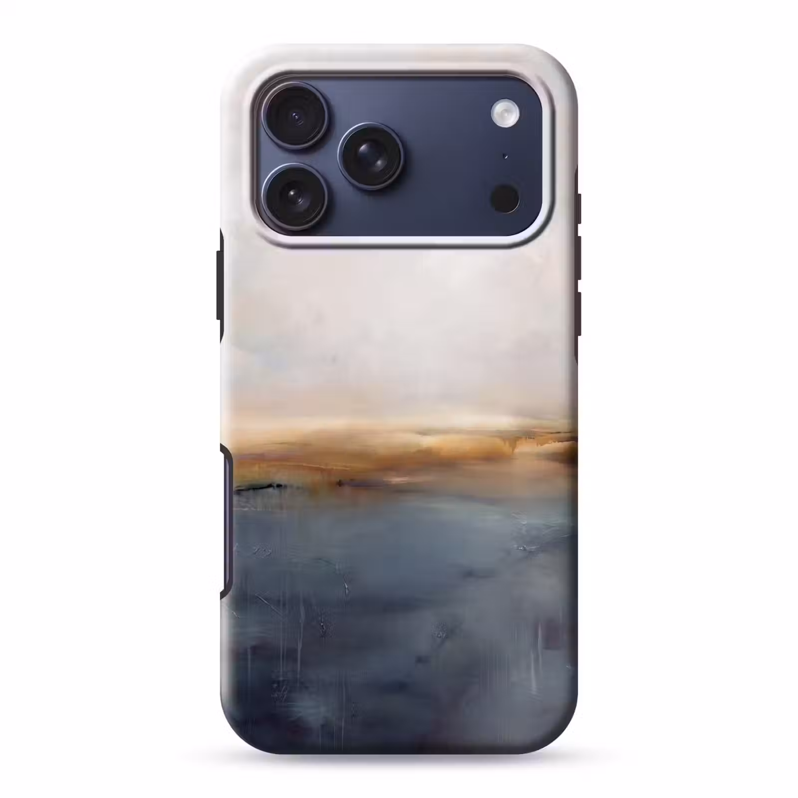 Telefoonhoesje Toughcase - Abstract - Horizon - Water - Modern - Beige — 1