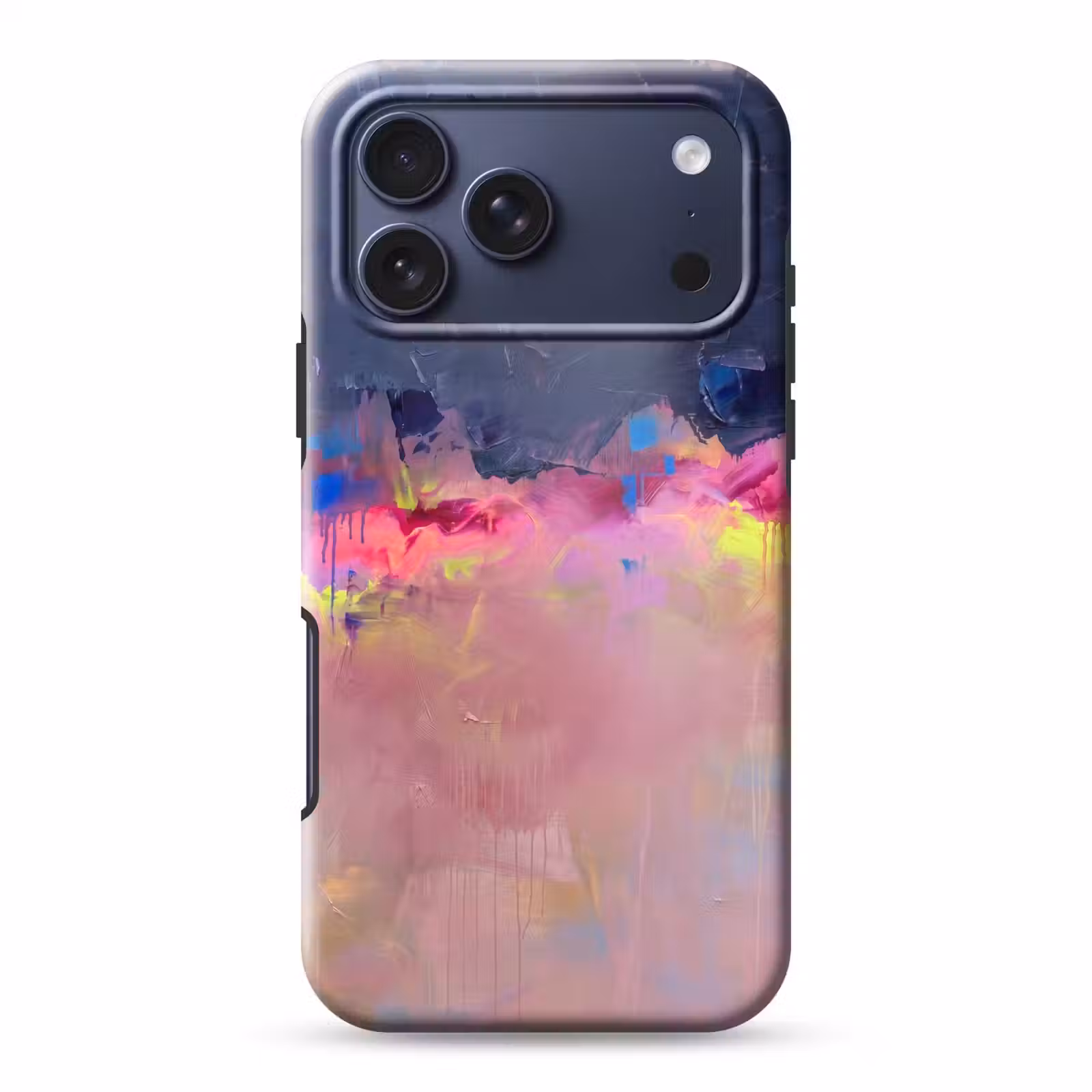 Telefoonhoesje Toughcase - Abstract - Textuur - Kleuren - Modern - Roze — 1