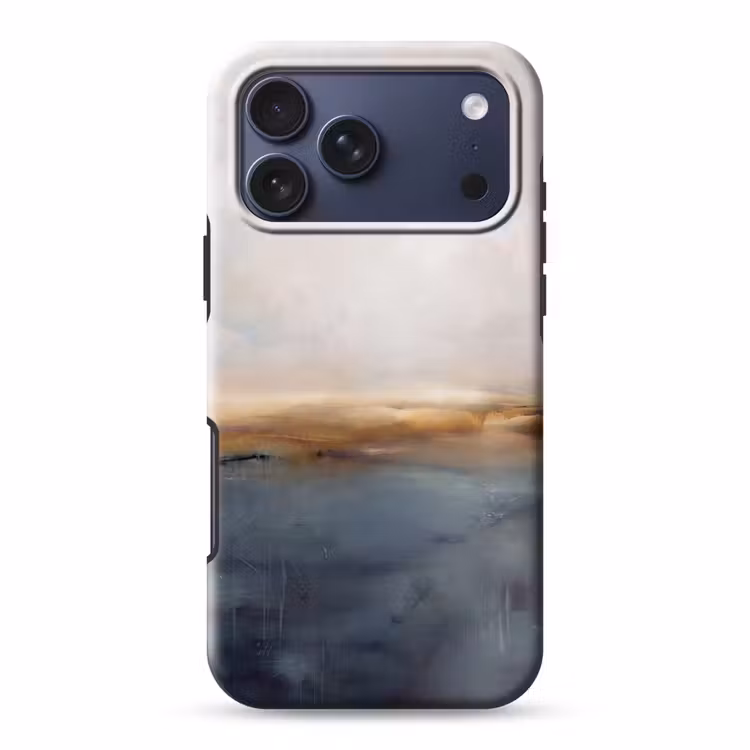 Telefoonhoesje Toughcase - Abstract - Horizon - Water - Modern - Beige — 1