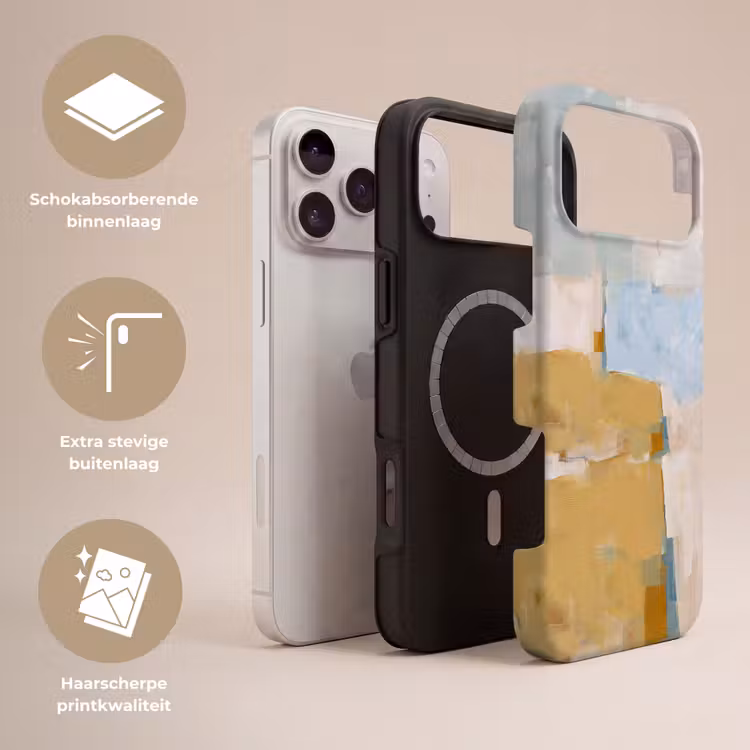 Telefoonhoesje Toughcase - Abstract - Kleuren - Kunst - Modern - Blauw — 3