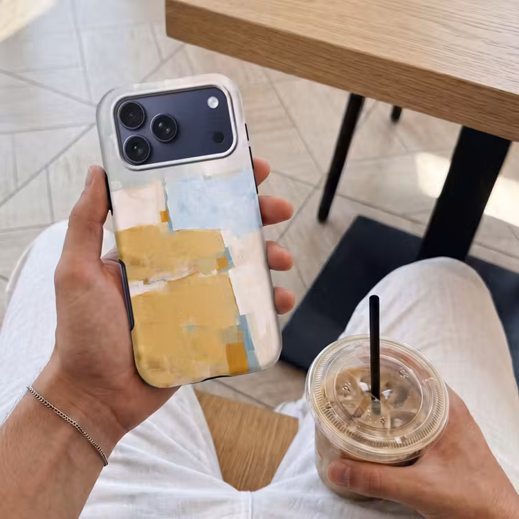 Telefoonhoesje Toughcase - Abstract - Kleuren - Kunst - Modern - Blauw — 4