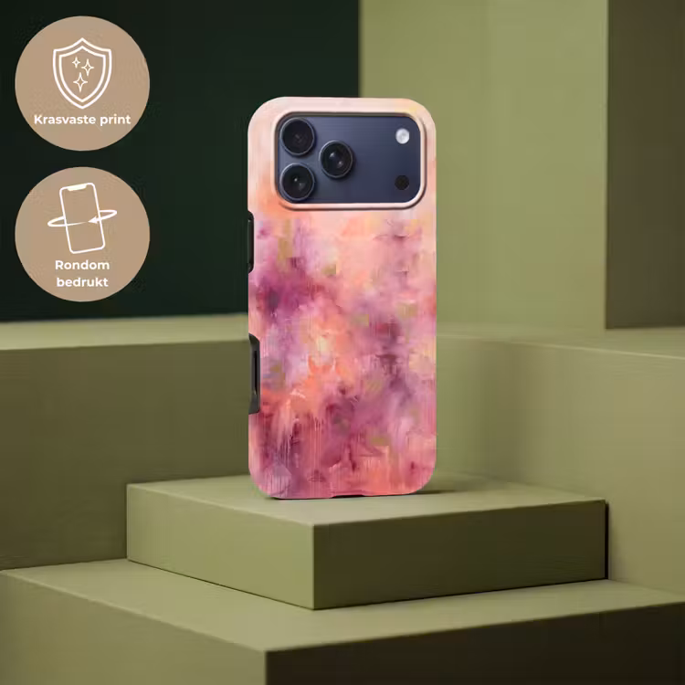 Telefoonhoesje Toughcase - Abstract - Kleuren - Modern - Roze - Paars — 7