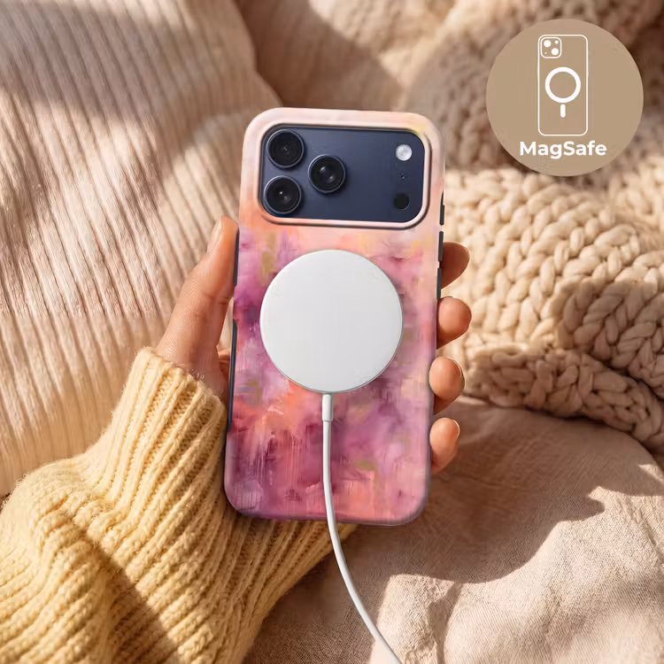 Telefoonhoesje Toughcase - Abstract - Kleuren - Modern - Roze - Paars — 8
