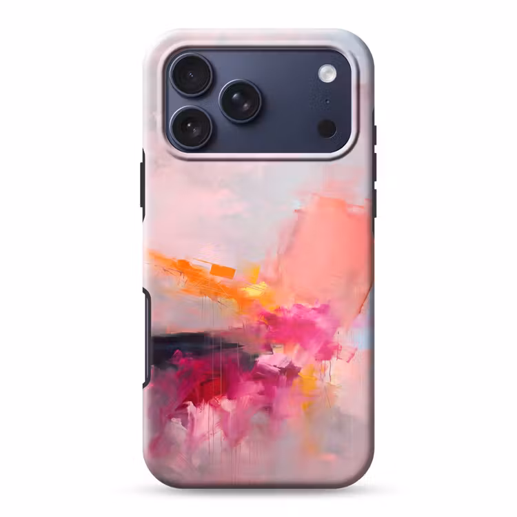 Telefoonhoesje Toughcase - Abstract - Kleurrijk - Modern - Roze — 1