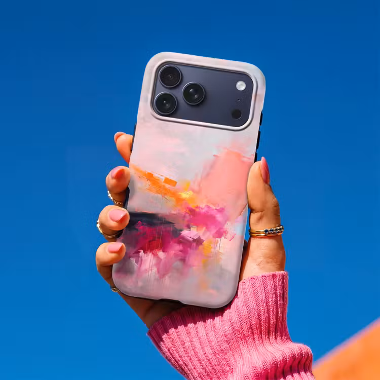 Telefoonhoesje Toughcase - Abstract - Kleurrijk - Modern - Roze — 2