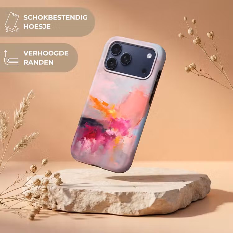 Telefoonhoesje Toughcase - Abstract - Kleurrijk - Modern - Roze — 5