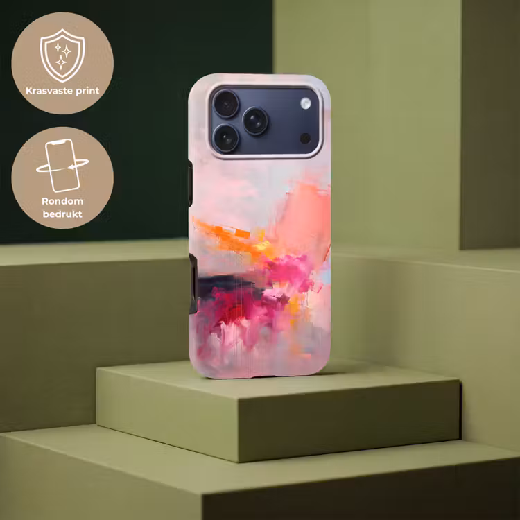 Telefoonhoesje Toughcase - Abstract - Kleurrijk - Modern - Roze — 7
