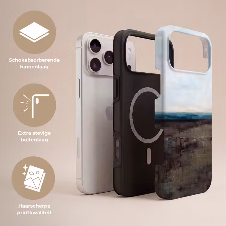 Telefoonhoesje Toughcase - Abstract - Landschap - Horizon - Blauw - Modern — 3