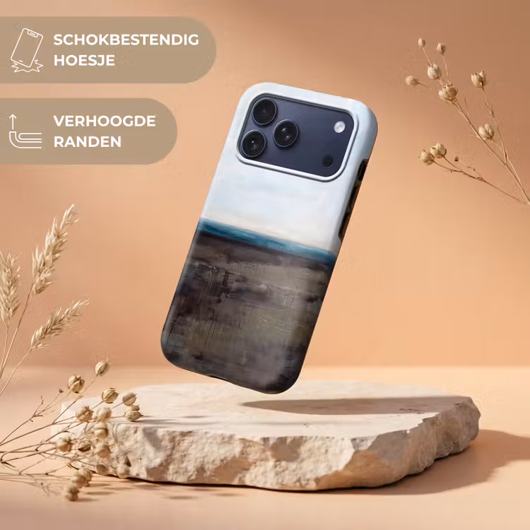 Telefoonhoesje Toughcase - Abstract - Landschap - Horizon - Blauw - Modern — 5