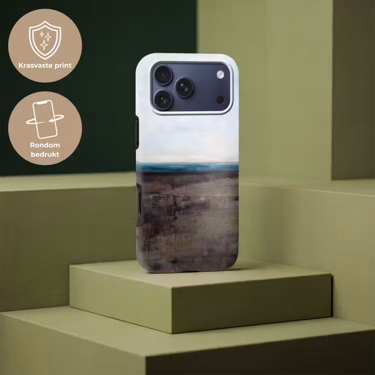 Telefoonhoesje Toughcase - Abstract - Landschap - Horizon - Blauw - Modern — 7