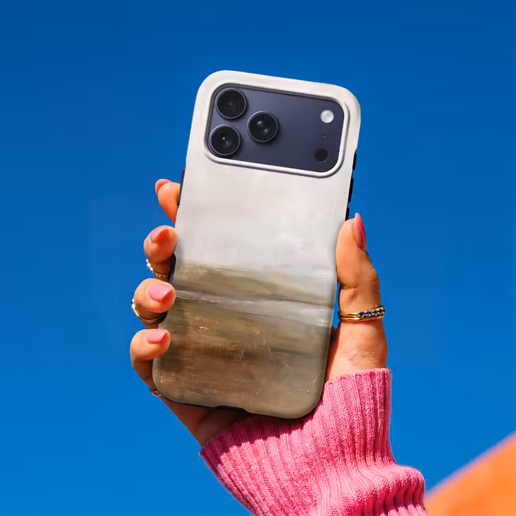 Telefoonhoesje Toughcase - Abstract - Landschap - Natuur - Beige - Bruin — 2