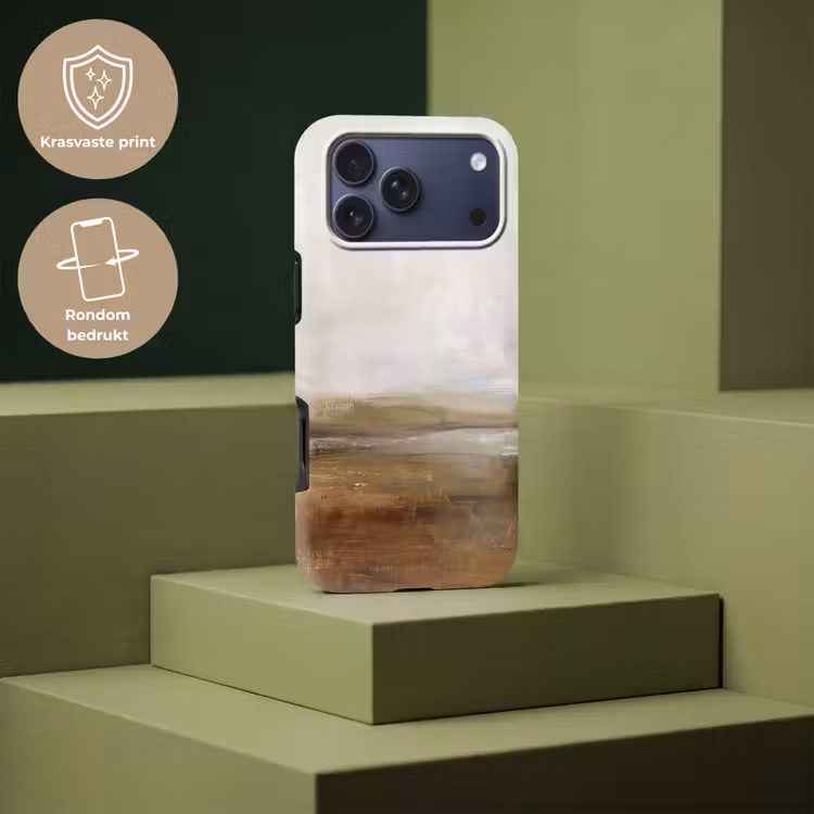 Telefoonhoesje Toughcase - Abstract - Landschap - Natuur - Beige - Bruin — 7