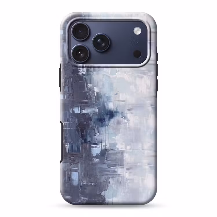 Telefoonhoesje Toughcase - Abstract - Textuur - Kunst - Modern - Blauw — 1