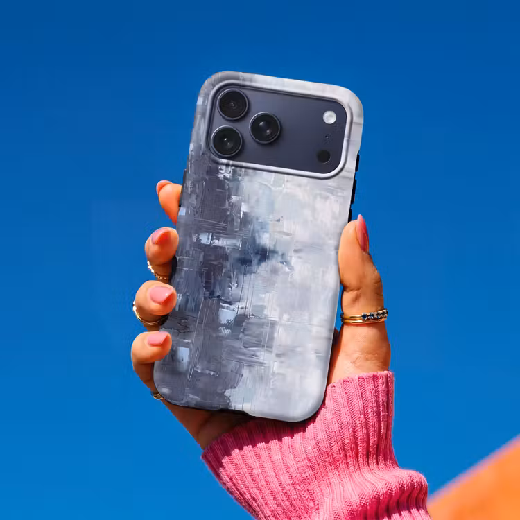Telefoonhoesje Toughcase - Abstract - Textuur - Kunst - Modern - Blauw — 2