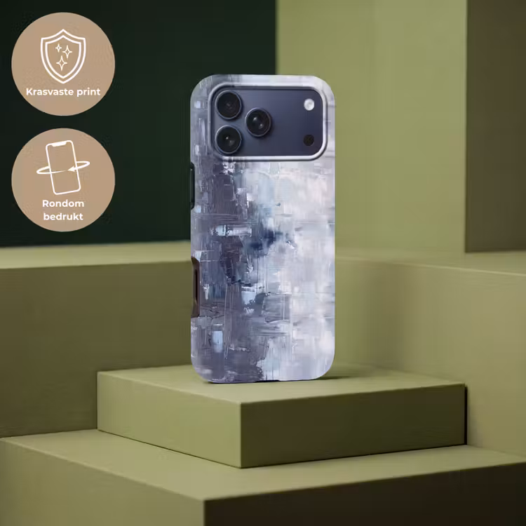 Telefoonhoesje Toughcase - Abstract - Textuur - Kunst - Modern - Blauw — 7