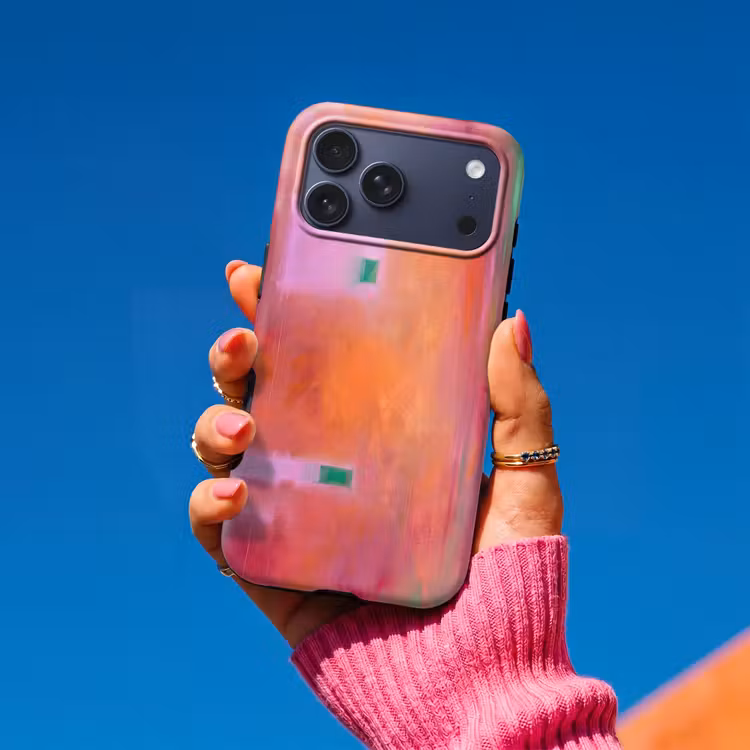Telefoonhoesje Toughcase - Abstract - Vlakken - Kunst - Modern - Oranje — 2