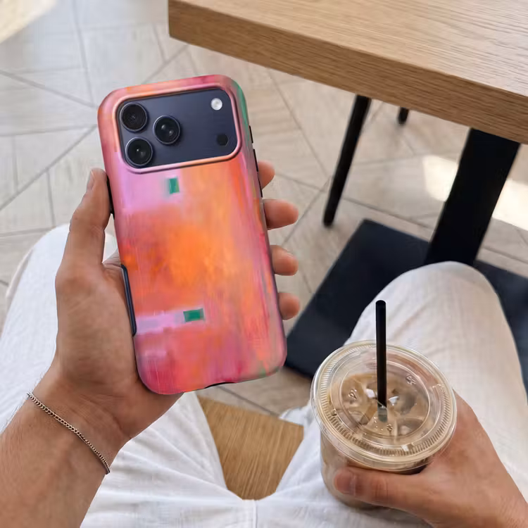 Telefoonhoesje Toughcase - Abstract - Vlakken - Kunst - Modern - Oranje — 4