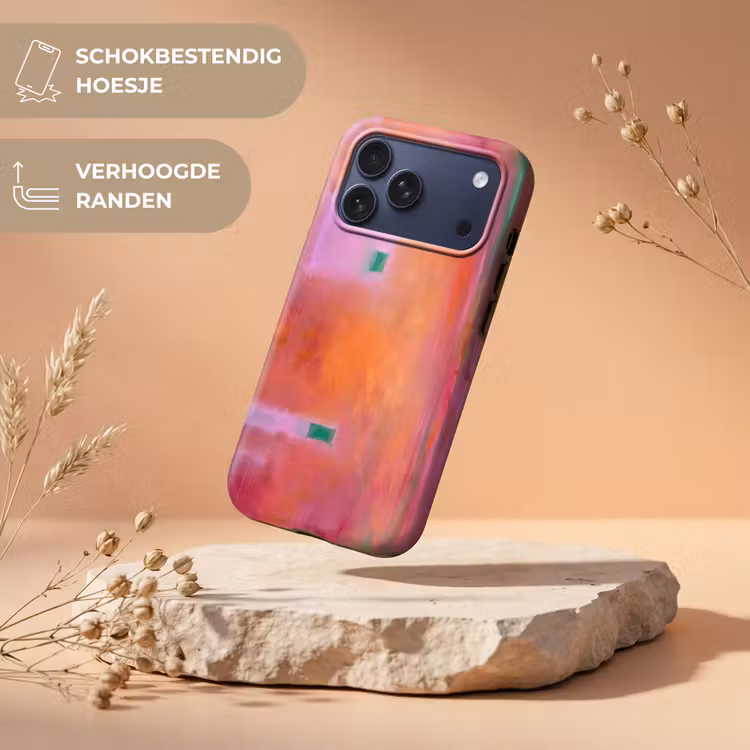 Telefoonhoesje Toughcase - Abstract - Vlakken - Kunst - Modern - Oranje — 5