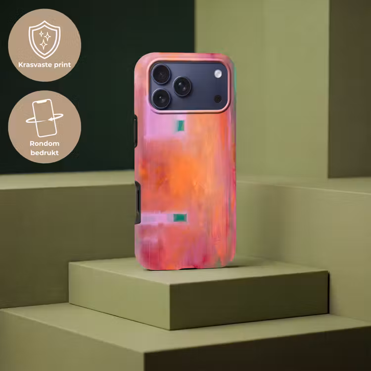 Telefoonhoesje Toughcase - Abstract - Vlakken - Kunst - Modern - Oranje — 7