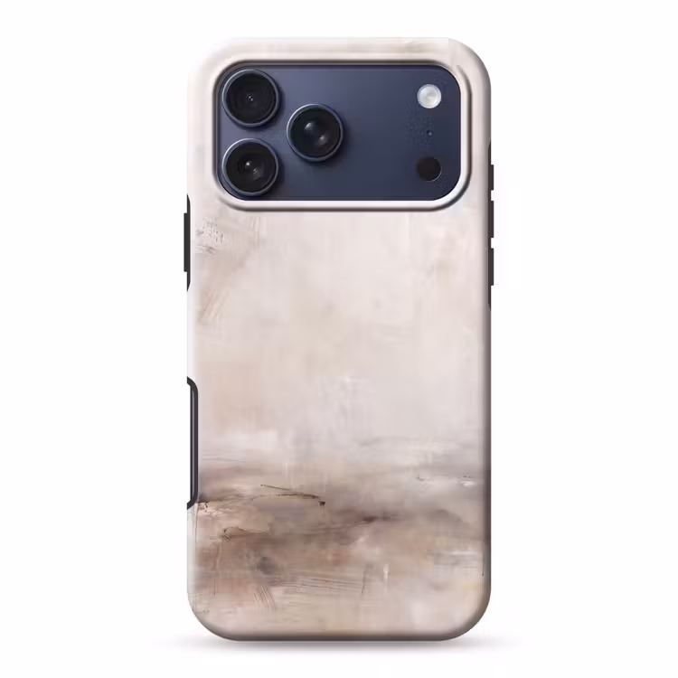 Telefoonhoesje Toughcase - Abstrakt - Landschap - Modern - Beige - Kunst — 1