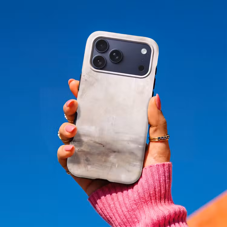 Telefoonhoesje Toughcase - Abstrakt - Landschap - Modern - Beige - Kunst — 2