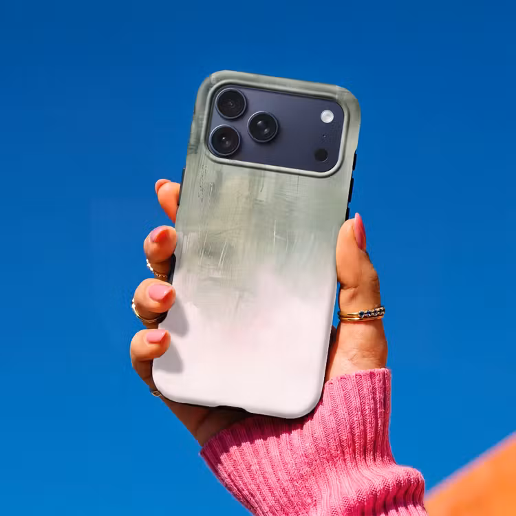 Telefoonhoesje Toughcase - Kunst - Abstract - Modern - Groen - Roze — 2