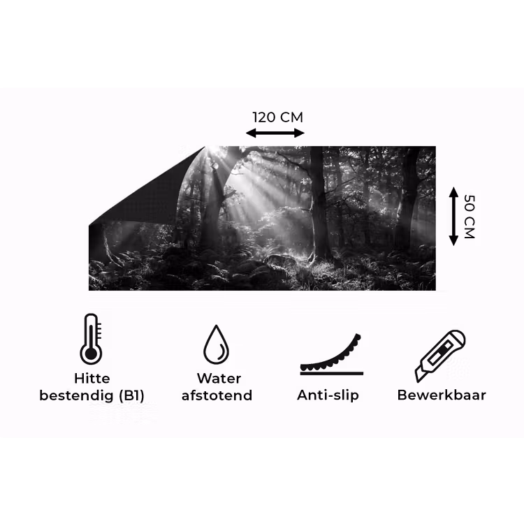 Keukenloper - Bos - Lichtstralen - Natuur - Zwart-wit — 5
