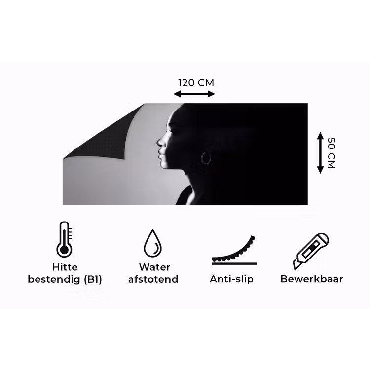 Keukenloper - Vrouw - Profiel - Mensen - Zwart-wit — 5
