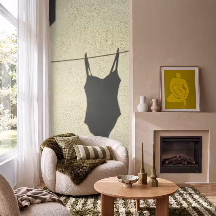Behang - Badpak - Schaduw - Muur - Zomer - Minimalistisch — 1