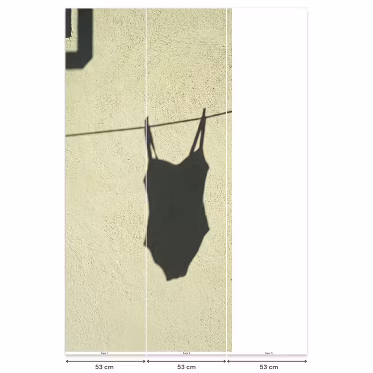 Behang - Badpak - Schaduw - Muur - Zomer - Minimalistisch — 6