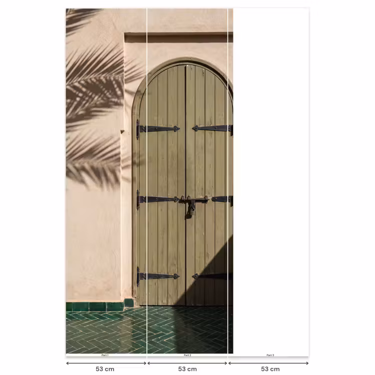 Behang - Deur - Hout - Architectuur - Groen - Rustiek — 6