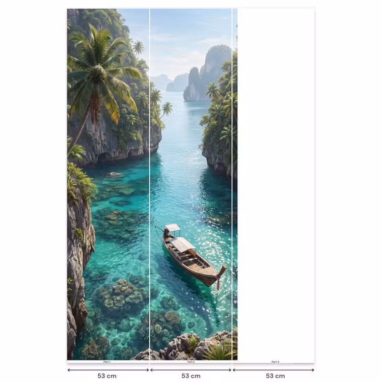 Behang - Eiland - Tropisch - Water - Palmbomen - Natuur — 6
