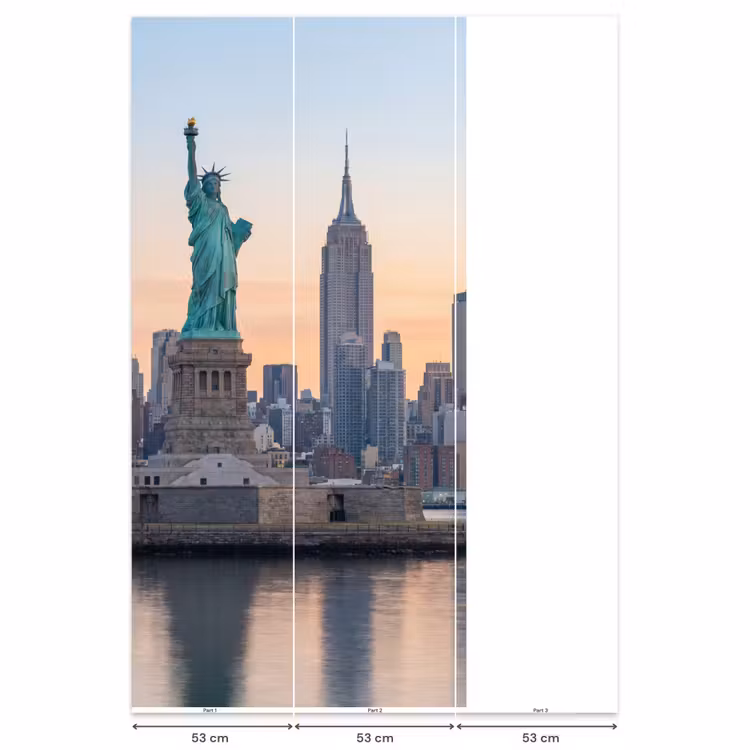 Behang - Vrijheidsbeeld - New York - Zonsopgang - Stad - Architectuur — 6