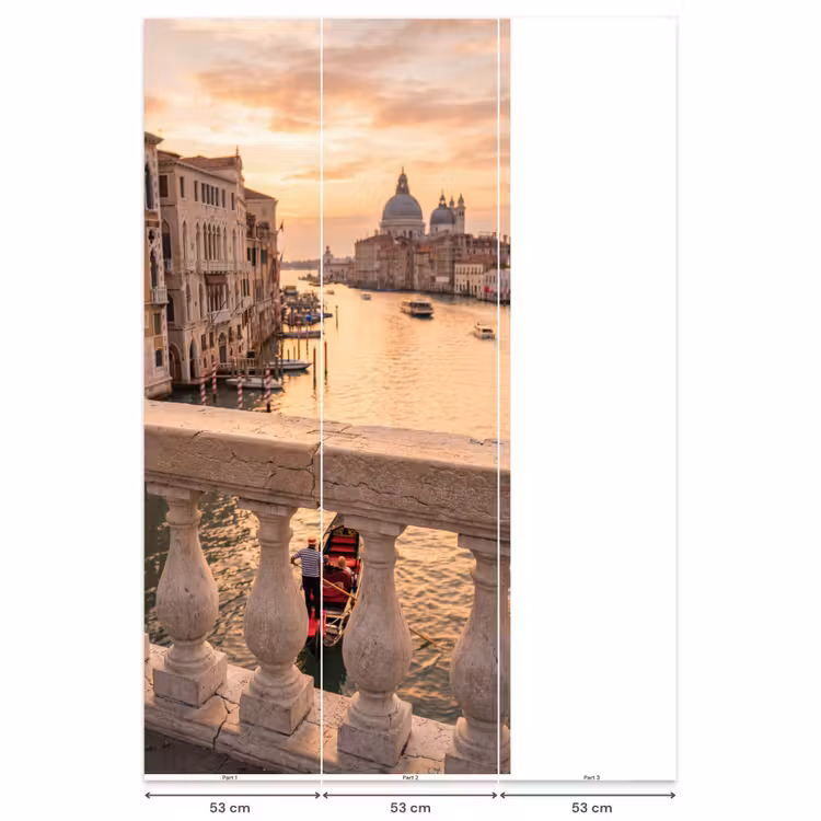 Behang - Stad - Venetië - Kanaal - Zonsopgang - Architectuur - Goud — 6