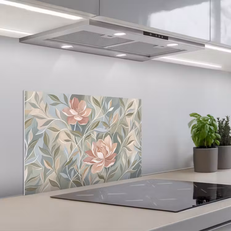 Spatscherm keuken - Elegant - Romantiek - Roze — 5