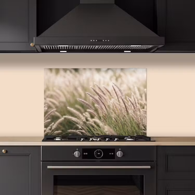 Spatscherm keuken - Gras - Close up - Groen — 2