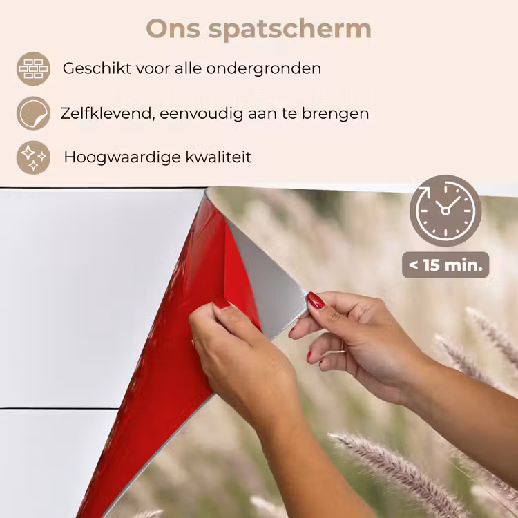 Spatscherm keuken - Gras - Close up - Groen — 4